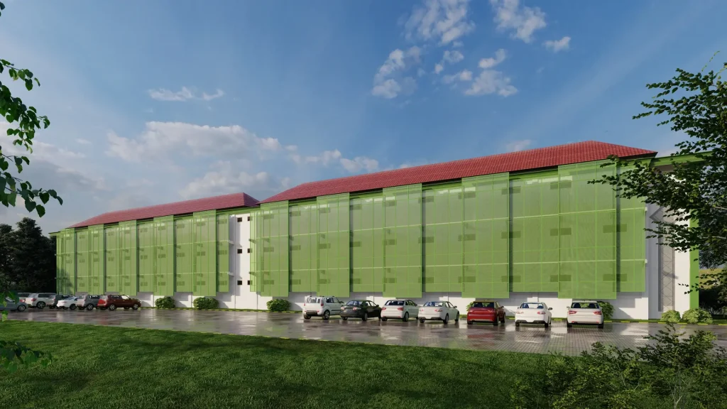 desain arsitektur modern mts amanatul ummah