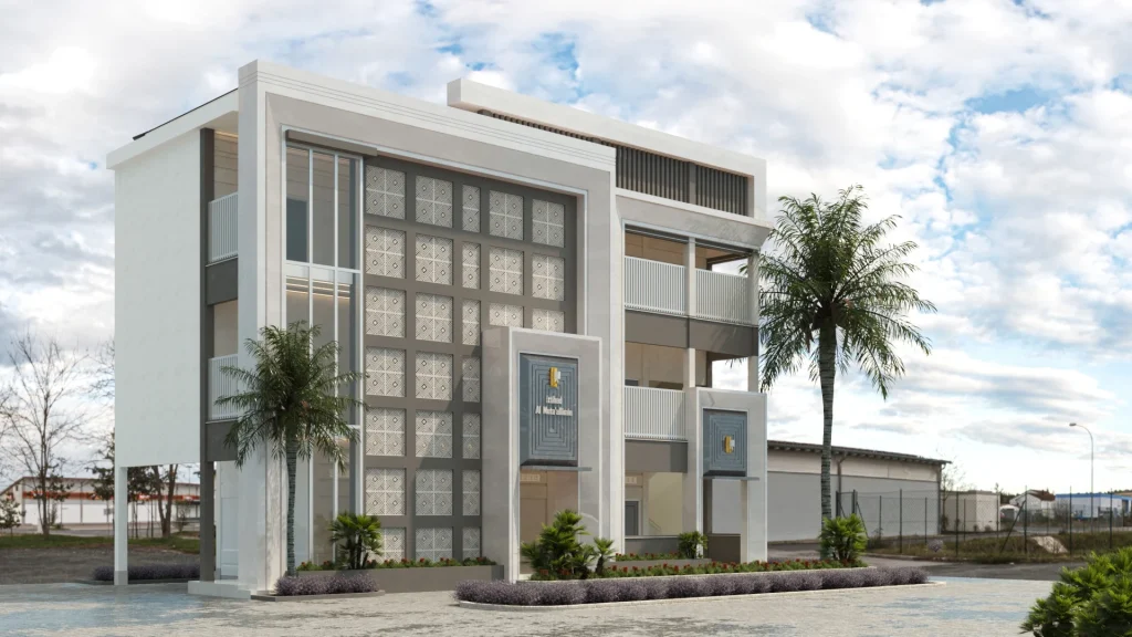 Tampak Kiri Desain Pondok Pesantren
