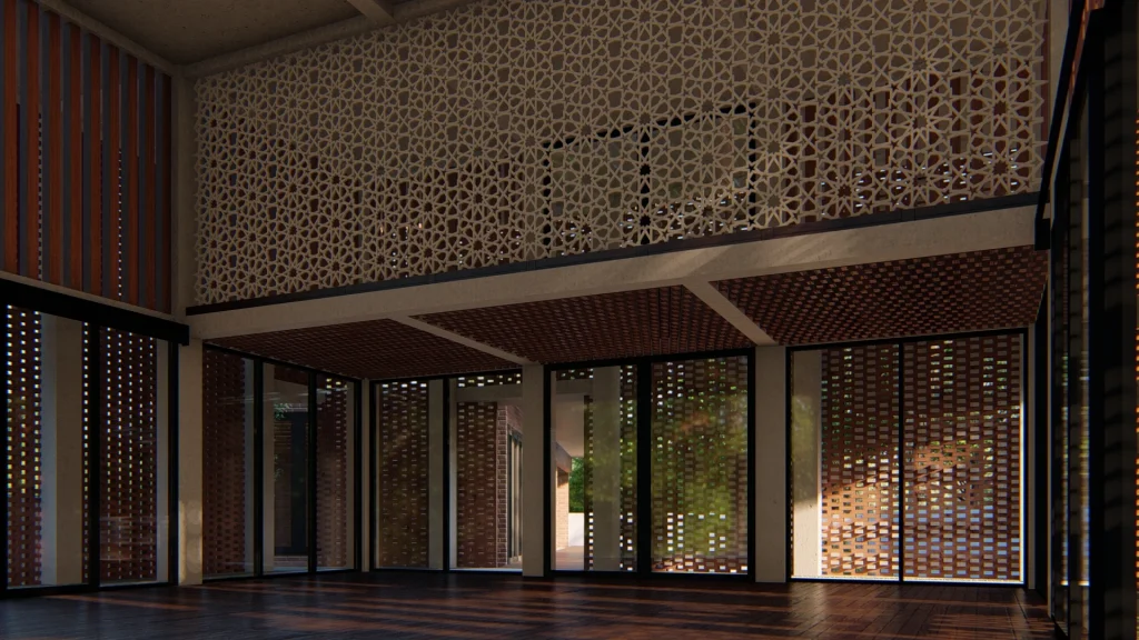 Desain Interior Masjid Zakariyya